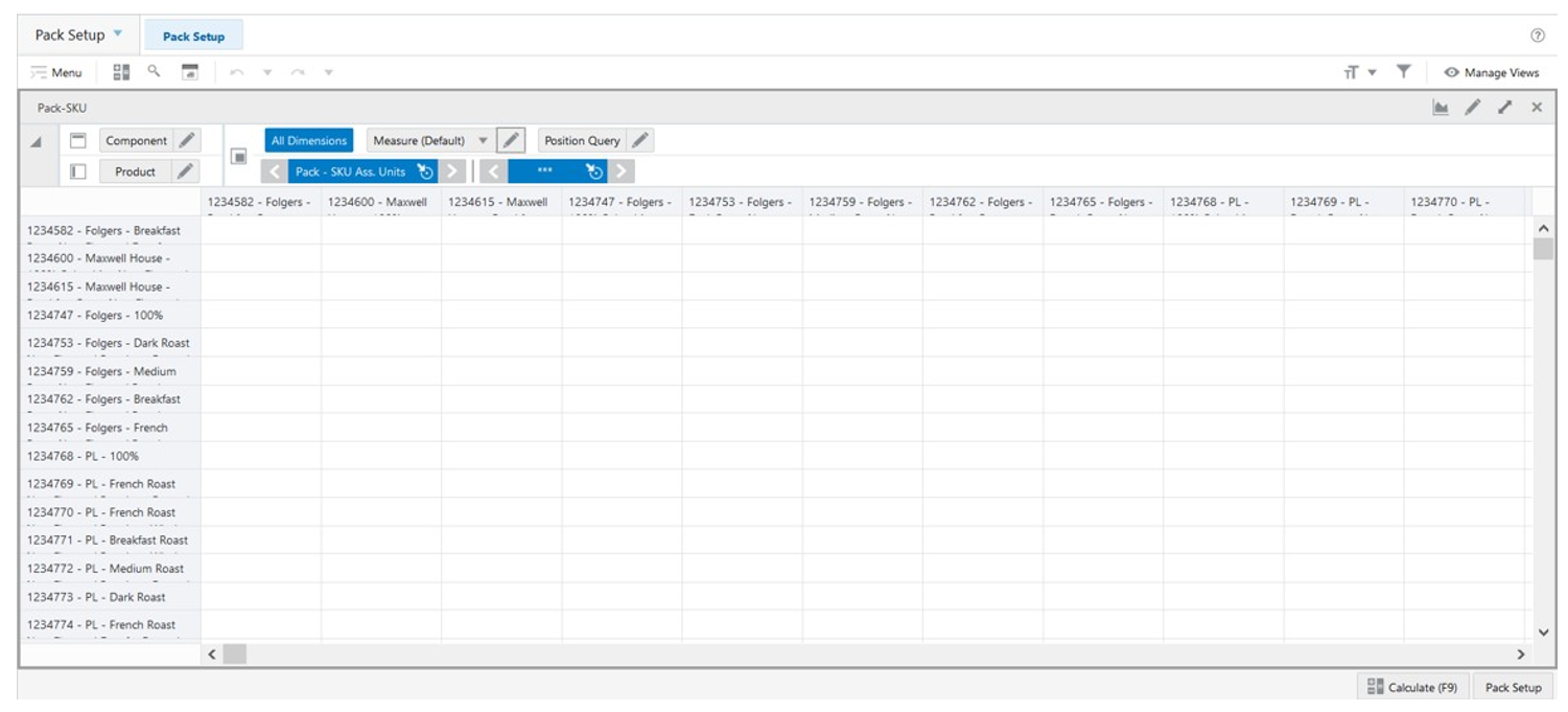 Pack-Item View
