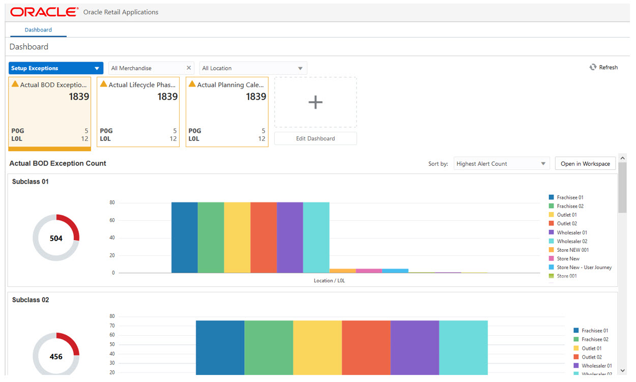 Setup Exceptions Dashboard Setup Exceptions Dashboard