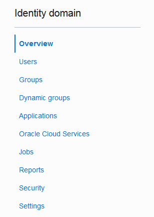Domains Overview Menu Domains Overview Menu