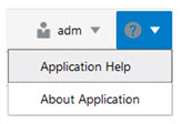 Application Help option Application Help option