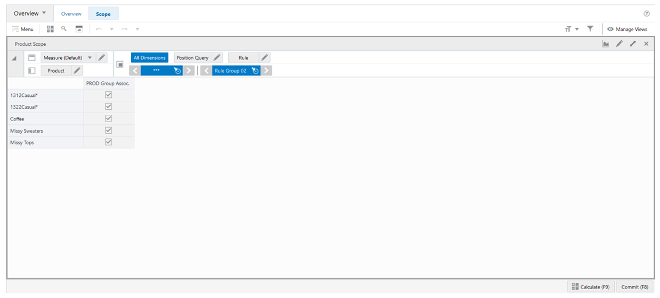 Product Scope View Product Scope View