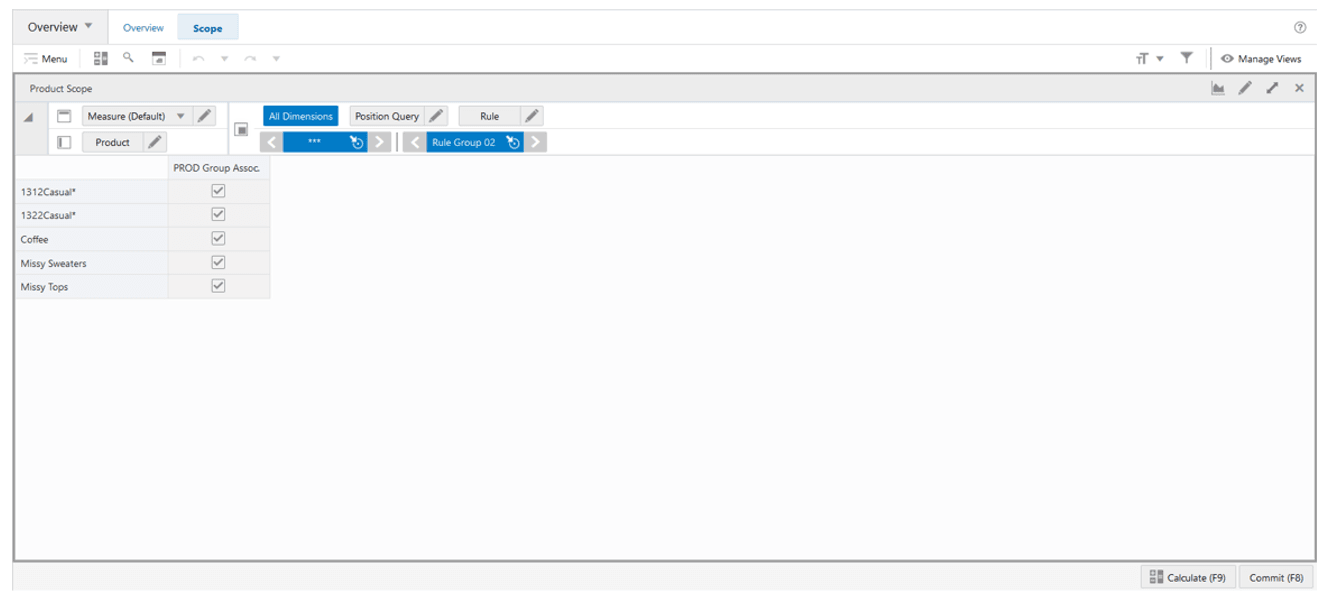 Product Scope View Product Scope View