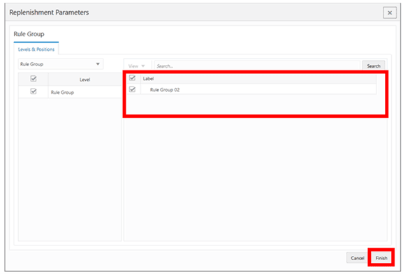 Workspace Wizard: Select Rule Groups