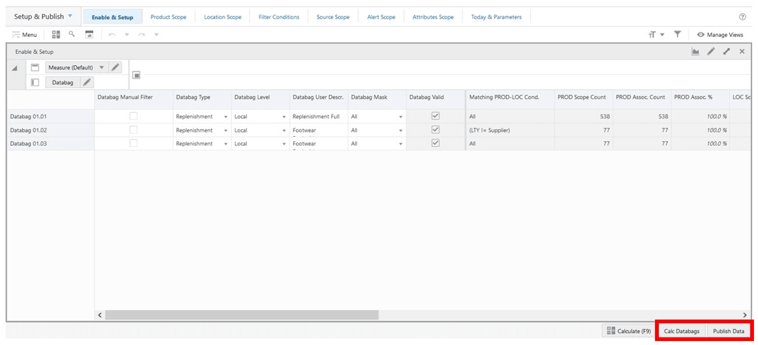 Manage Databag Action Buttons