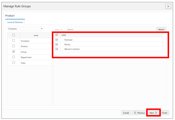 Workspace Wizard: Select Product