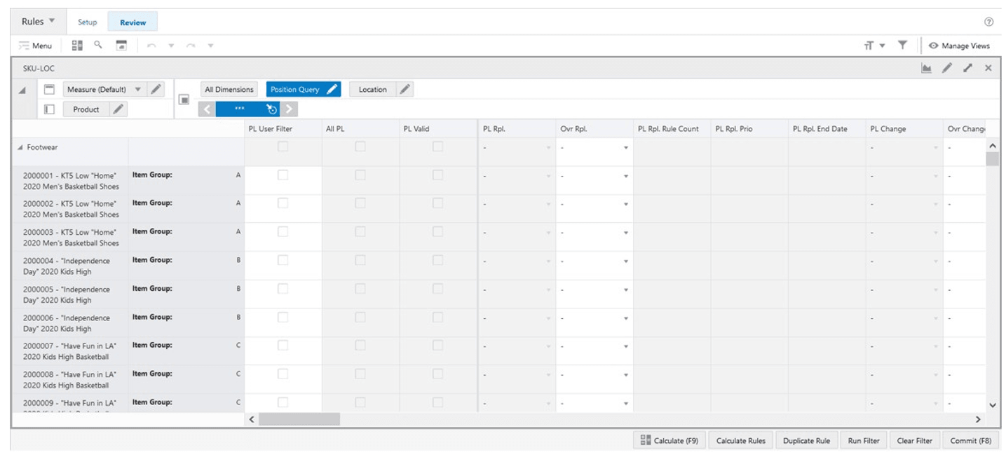 Item-Location View Item-Location View