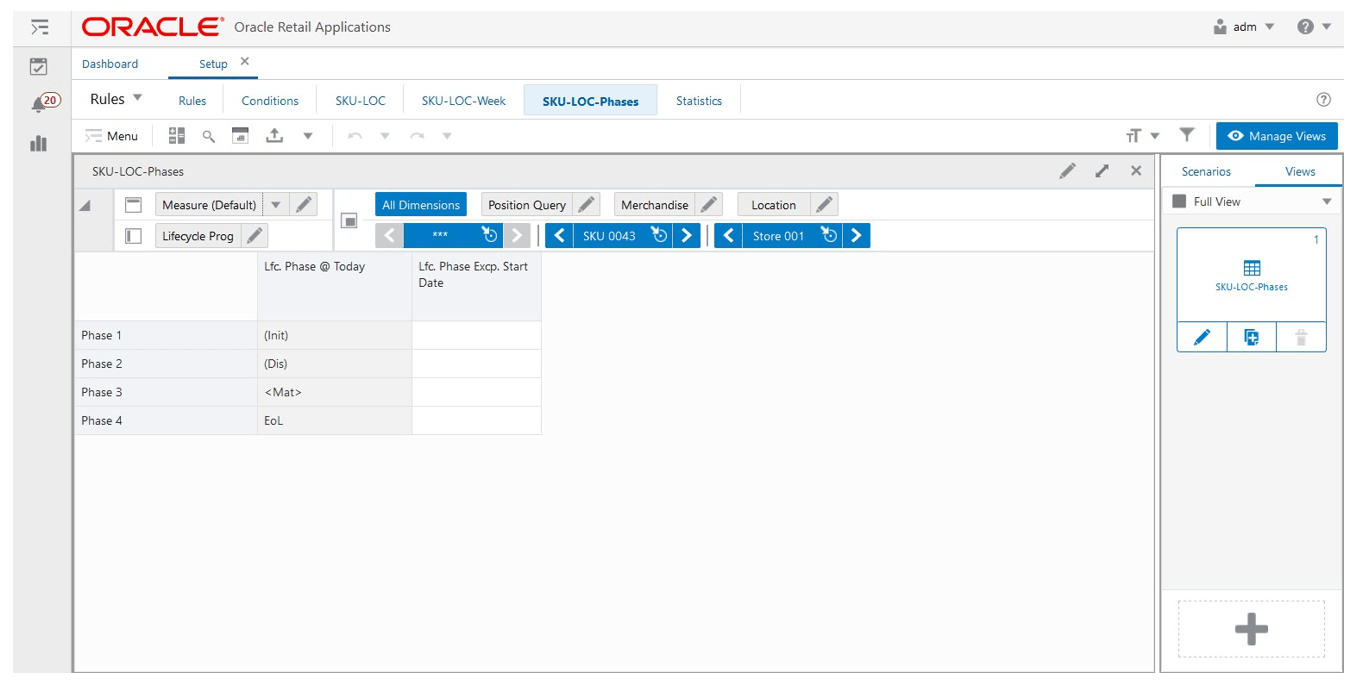 Item-Location-Phases View Item-Location-Phases View