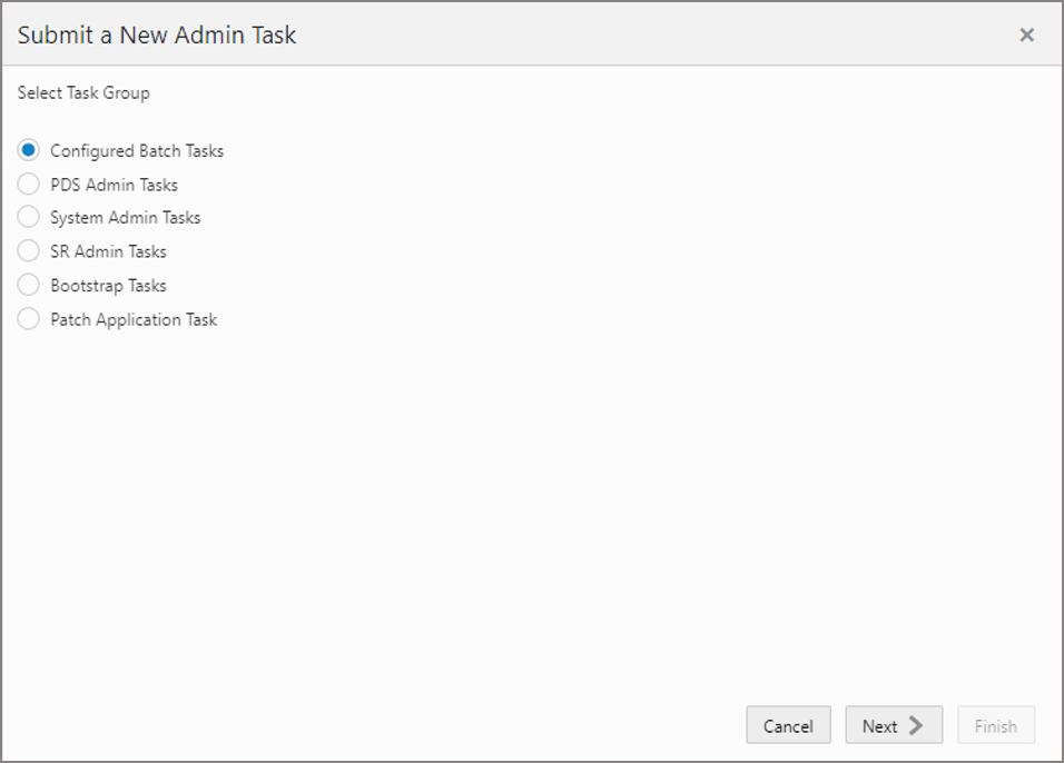 This image shows Select Task Group. This image shows Select Task Group.