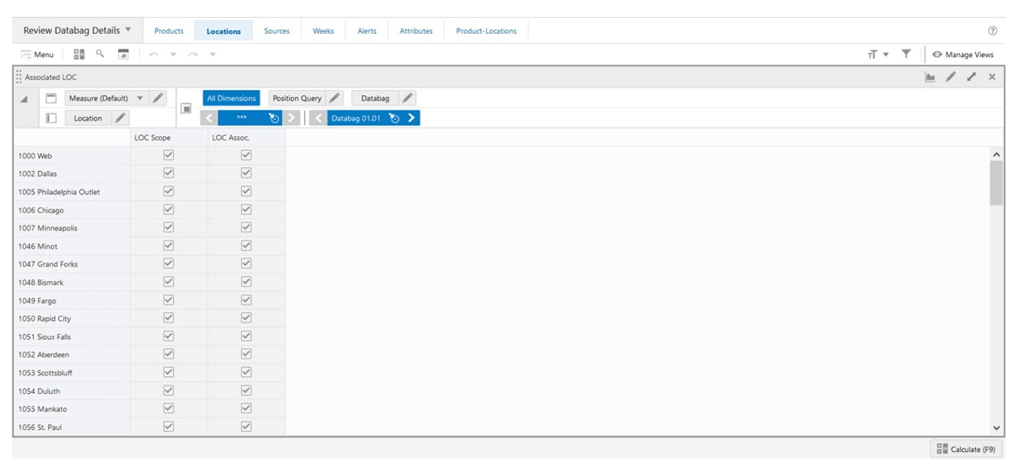 Associated Location View Associated Location View