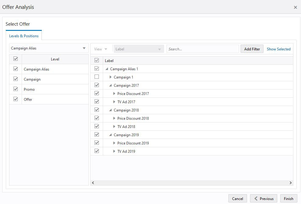Workspace Wizard: Select Offers Workspace Wizard: Select Offers