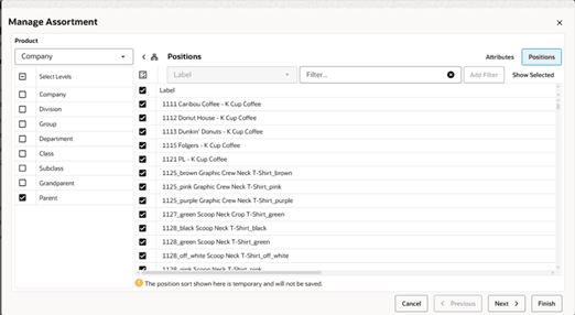 Workspace Wizard: Select Product