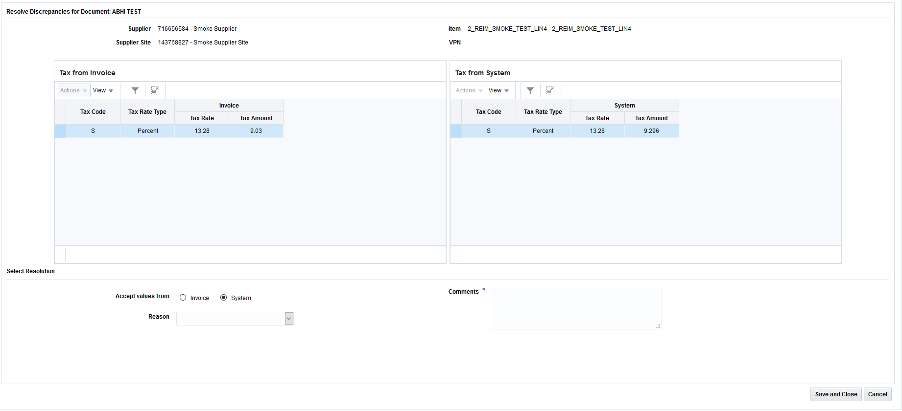 Resolve Discrepancies