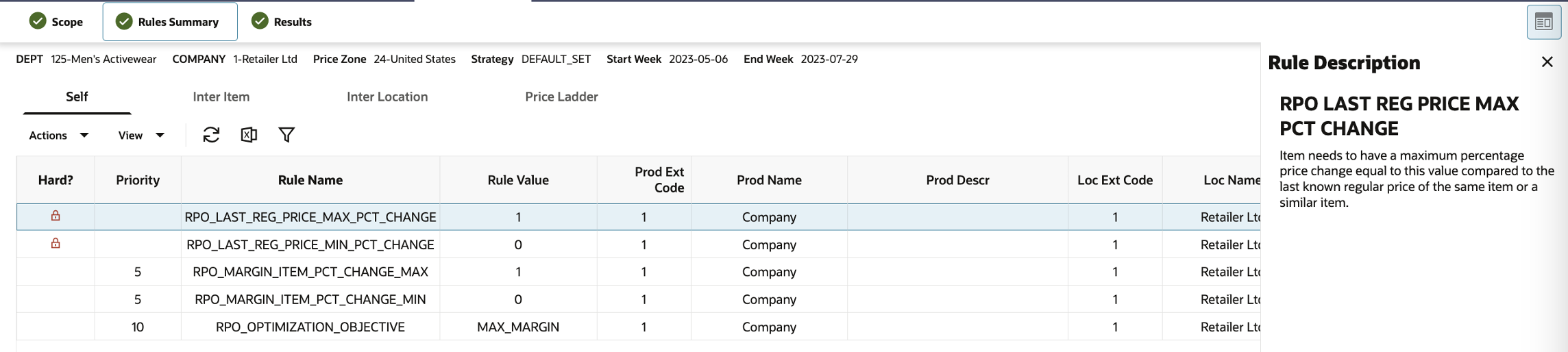 This image shows regular price optimization rules. This image shows regular price optimization rules.