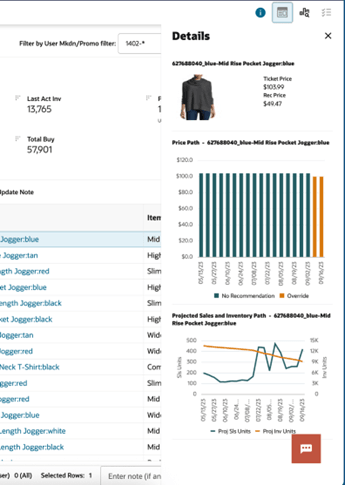 This image shows bicontextual item details