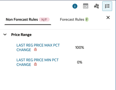 This image shows bicontextual area rules panel