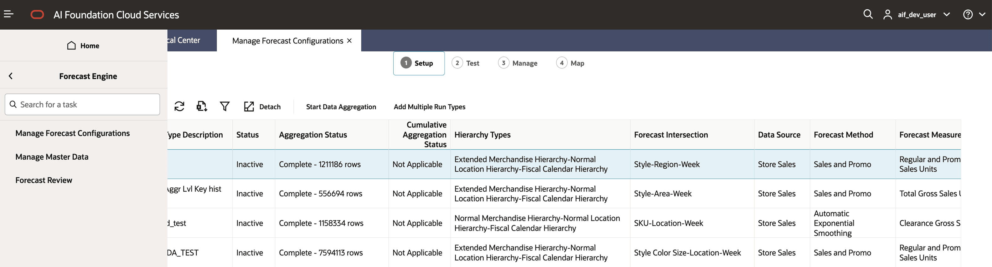 This image shows forecast configuration. This image shows forecast configuration.