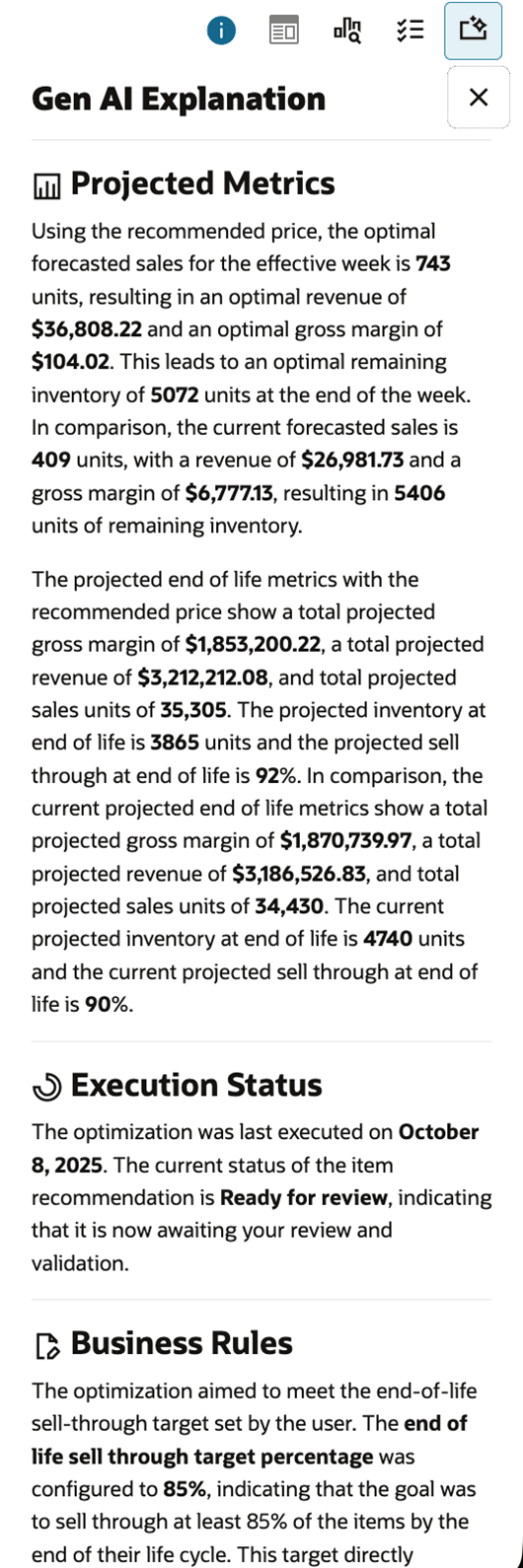 Manage LPO Recommendations - GenAI Explainability Manage LPO Recommendations - GenAI Explainability