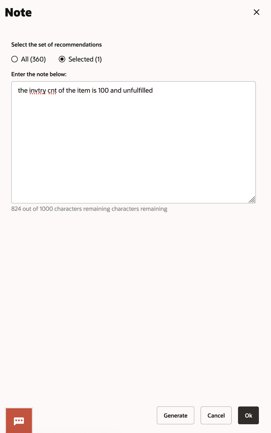 This image shows update note