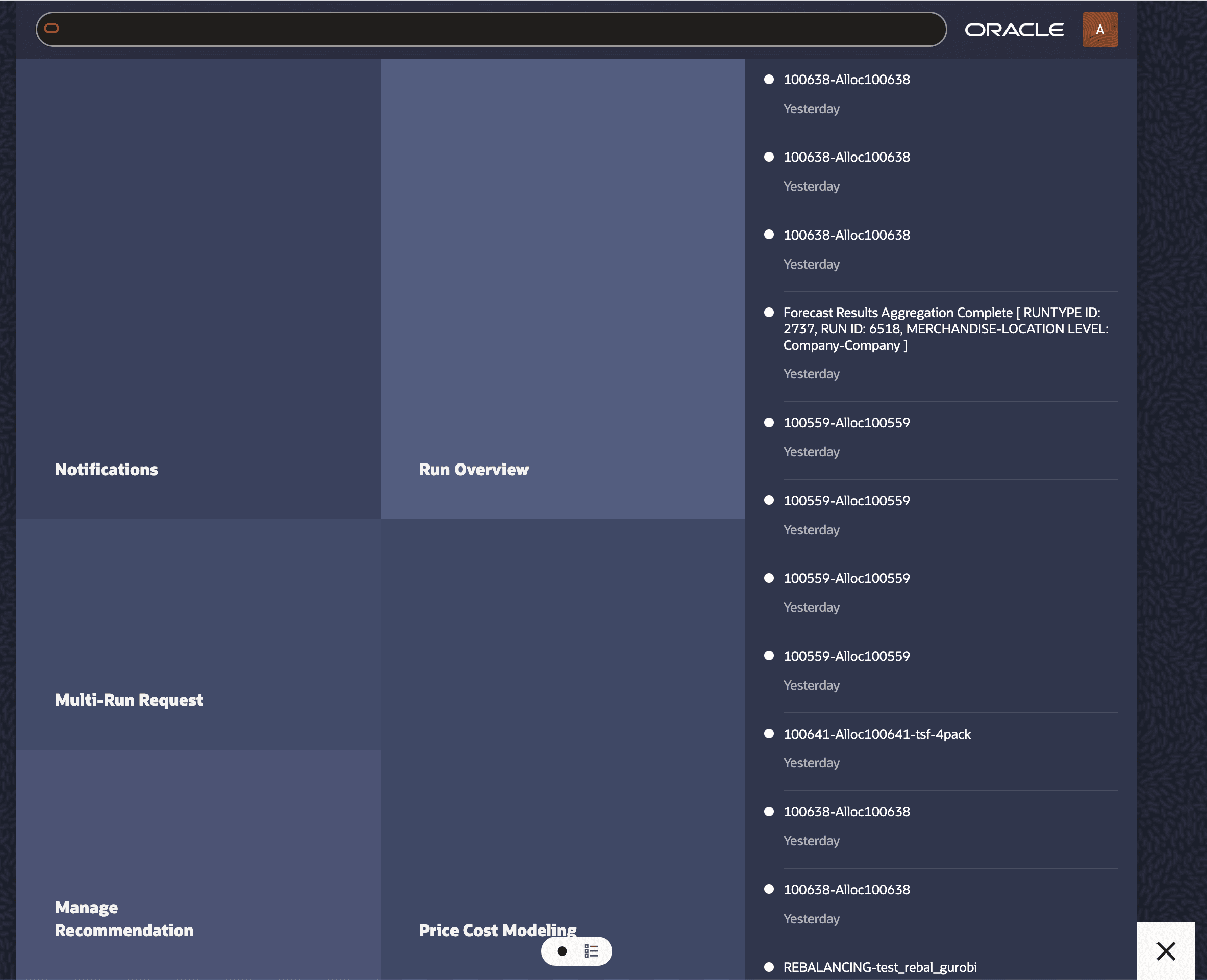 Figure 3-2 LPO Folders and Links - Oracle Home Experience - Product Map View