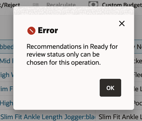 This image shows a review message.