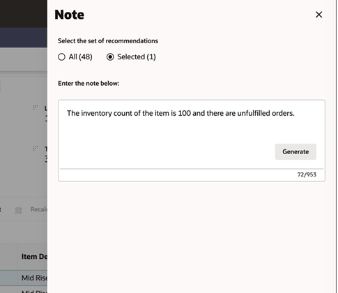 This image shows update note generate.