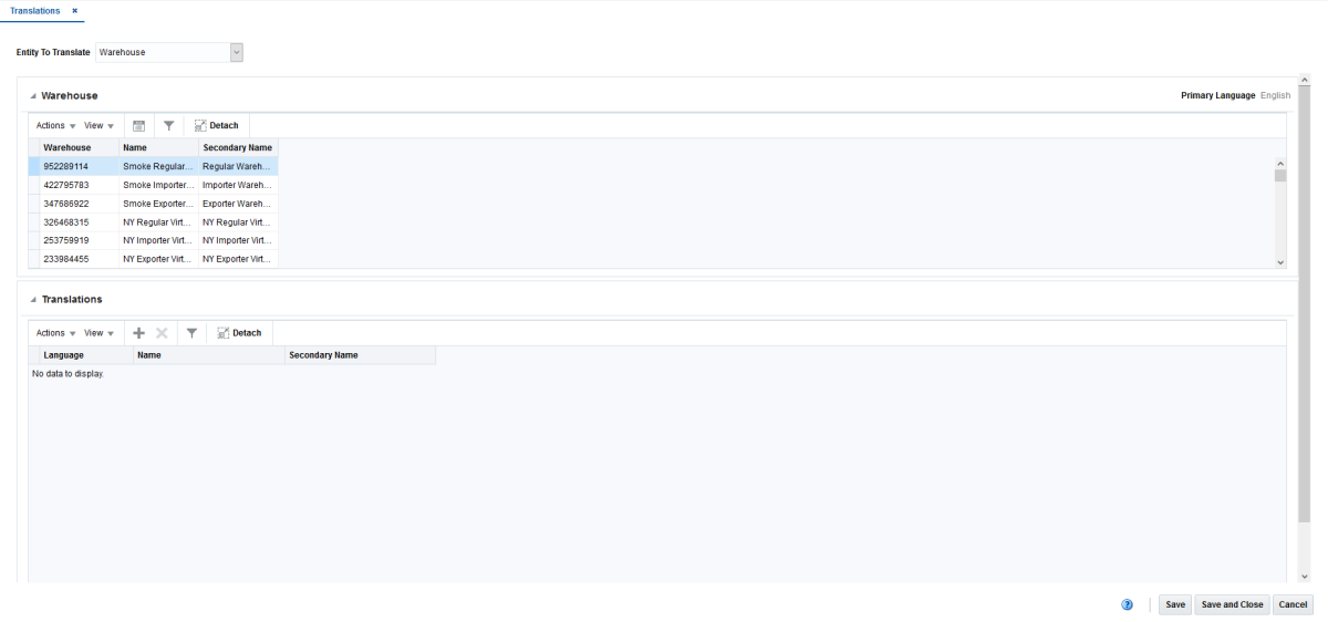 Translations Page Translations Page