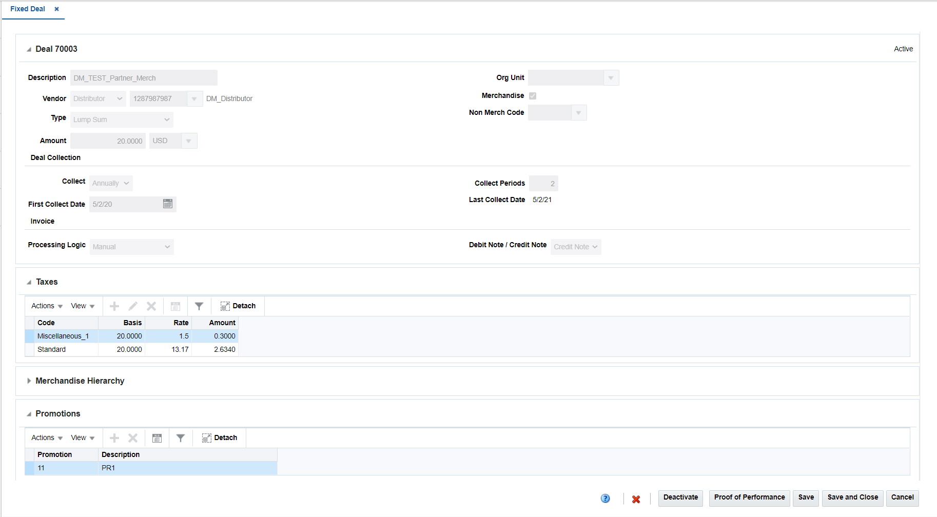 Fixed Deal Page in Edit Mode