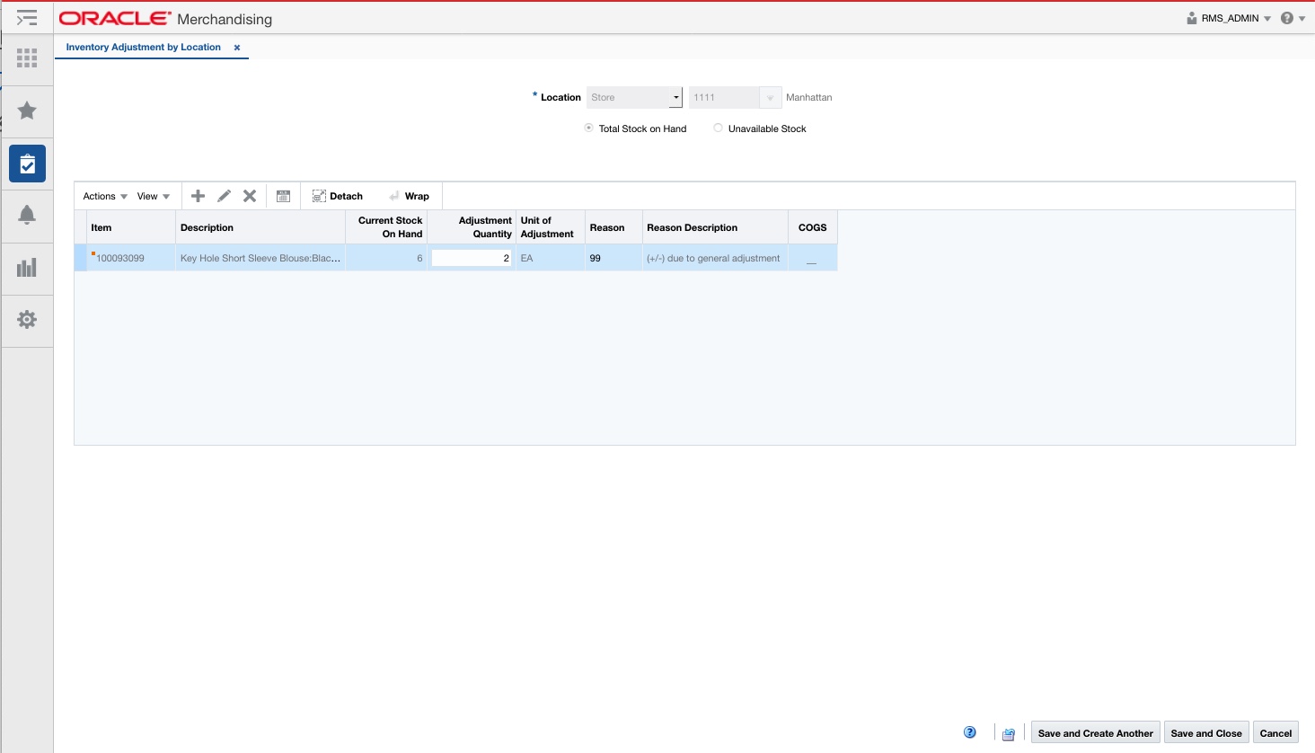 inventory adjustment by location inventory adjustment by location