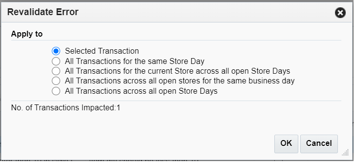 Revalidate Apply Message