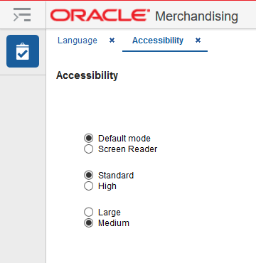Accessibility Tab Accessibility Tab