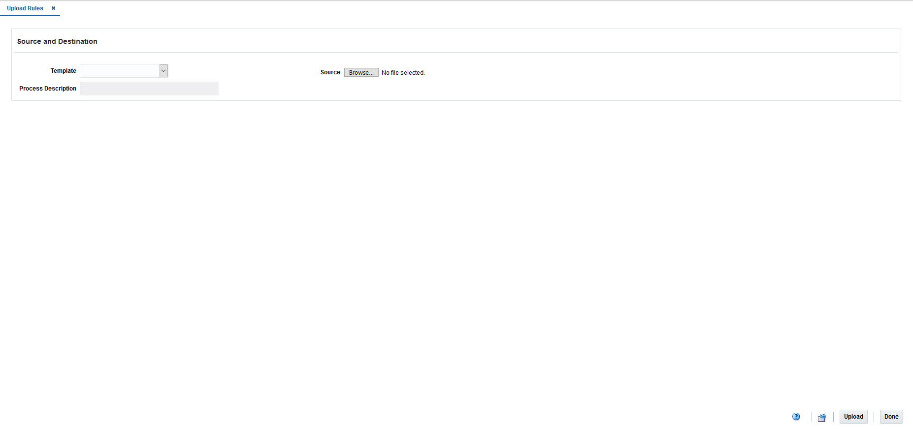 Upload Tax Rules Page
