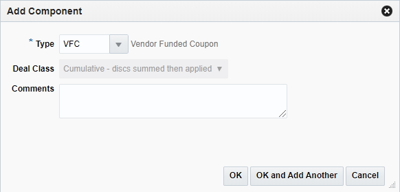 Add Components - Vendor Funded Promotion Add Components - Vendor Funded Promotion