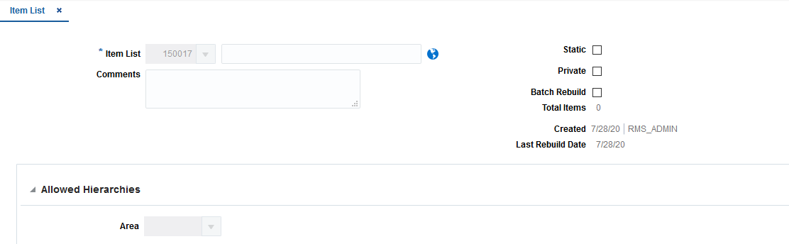 Item List Page Item List Page