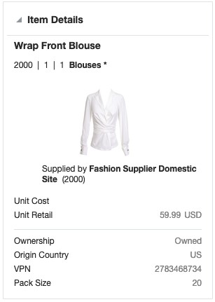 Item Details Report Item Details Report