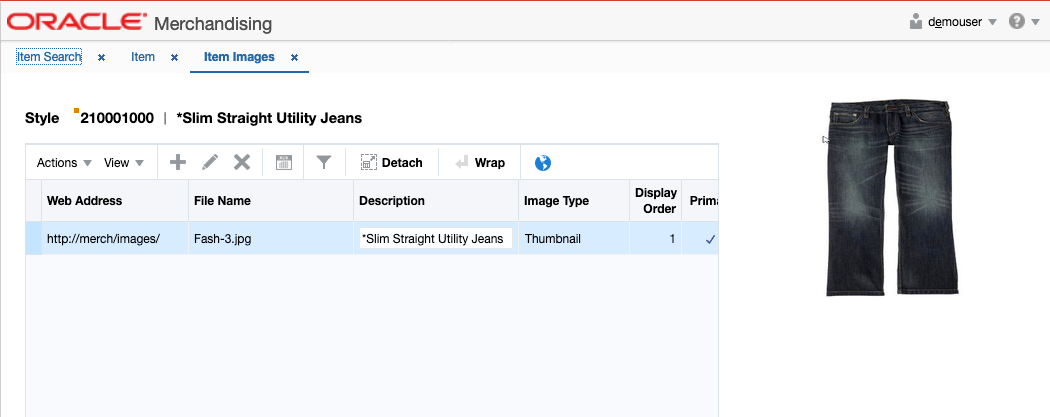 Item Image Report Item Image Report