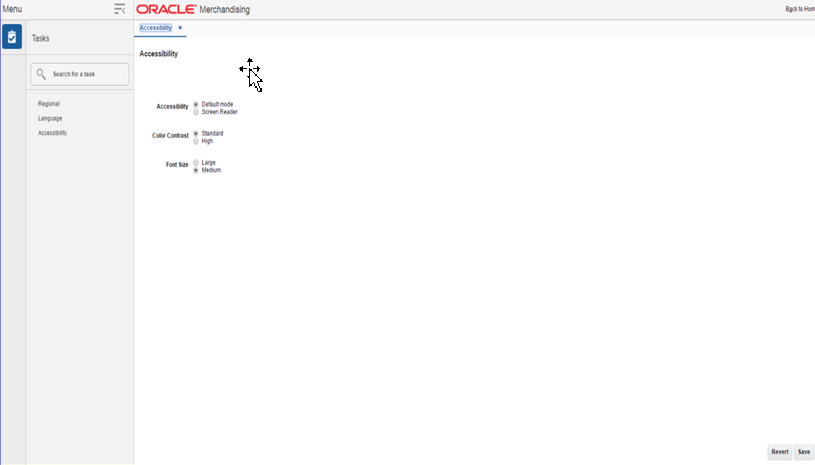 Accessibility Tab Accessibility Tab