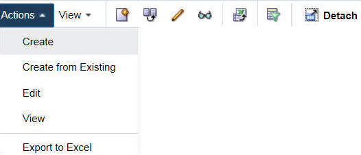 Actions Menu and Icons of Managing a Deal Actions Menu and Icons of Managing a Deal
