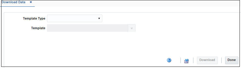 Download Data window Download Data window