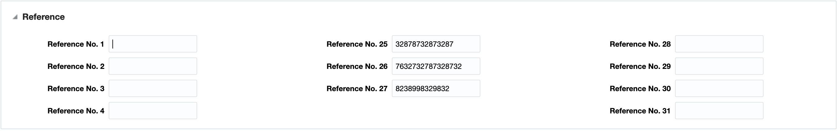 Reference Section on the Transaction Maintenance Window