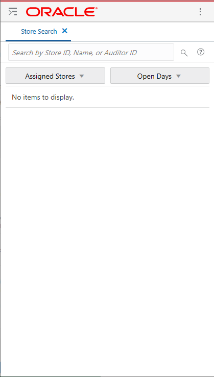 Store Search Screen