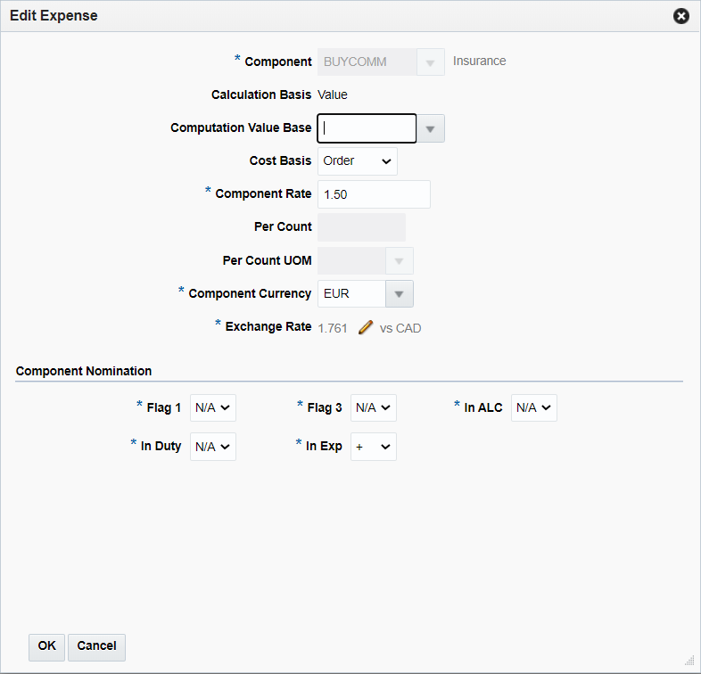 Edit Expense Page