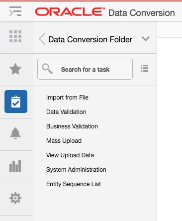 Data Conversion Menu