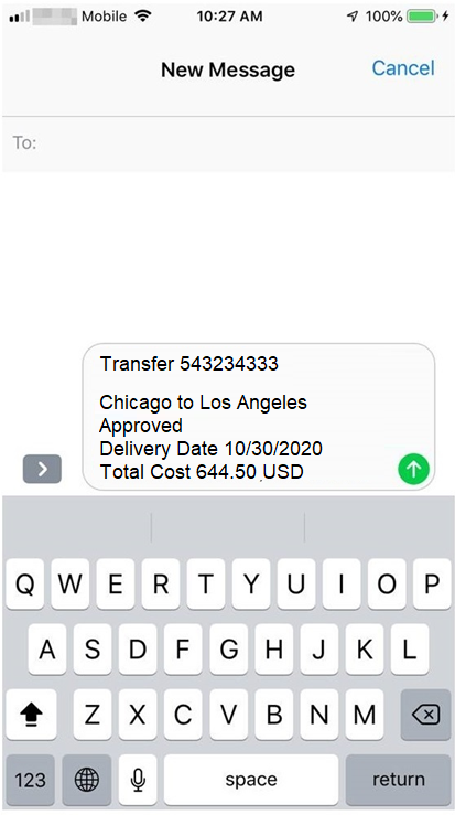 SMS Example SMS Example