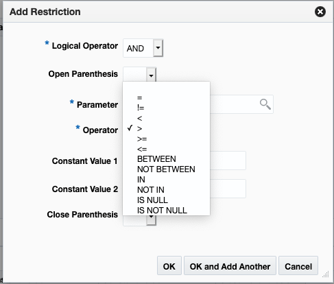 Add Constant Value Restriction to Validation