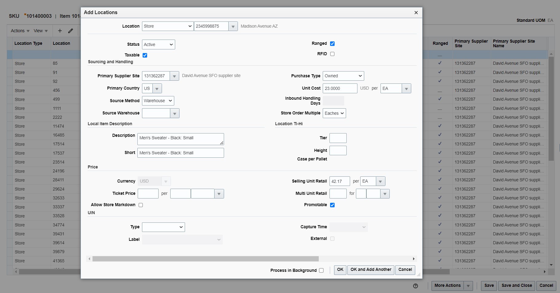 Add Locations Page Add Locations Page