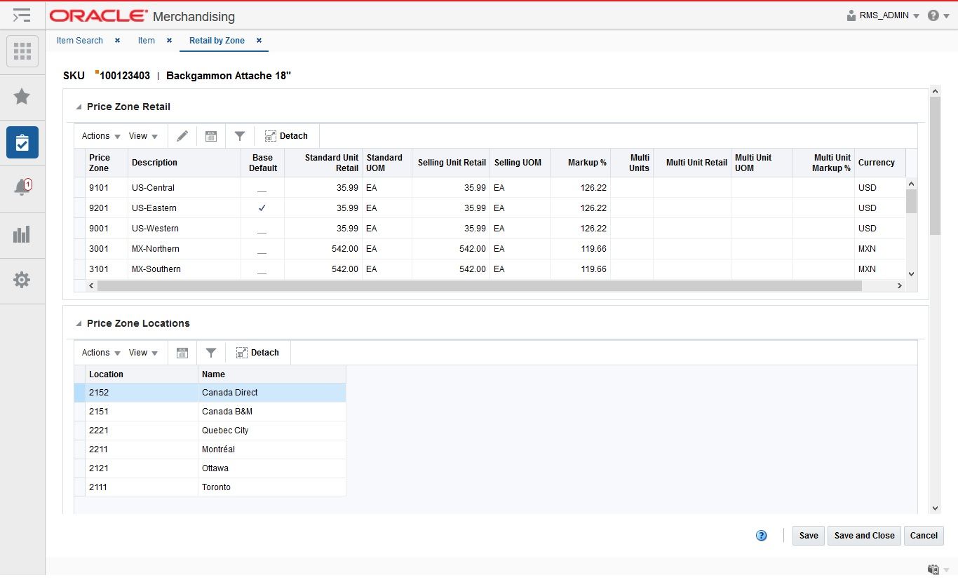 Retail by Zone Page Retail by Zone Page