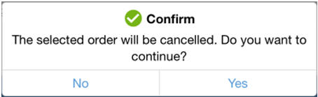 Confirm Cancel Pop Up Window