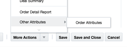 Other Attributes Menu Item Other Attributes Menu Item
