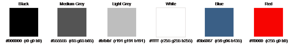 User Interface Example Colors User Interface Example Colors