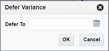 Defer Variance Defer Variance
